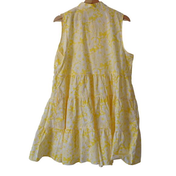 Lisa Marie Fernandez for Target Casual Dress Size XL Womens Yellow Floral Daisy - Picture 3 of 7